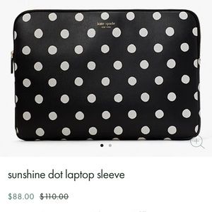 Kate Spade sunshine dot laptop sleeve.